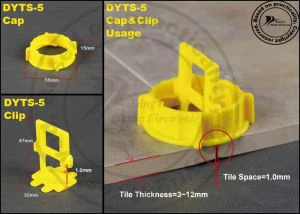 Hochwertiger Clip für das Fliesenausgleichssystem + Formtyp 2,0 mm
